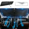 thumbnail image 4 of DODOING Car Windshield Sun Shade Umbrella Foldable Car Sun Shade Umbrella for Car Front Window Protect Vehicle from UV Rays Sun and Heat, Fit Most Vehicles 57 x 31 Sunshade for Cars, SUV, Trucks, 4 of 8