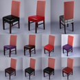 thumbnail image 3 of Cubierta de Arqueada Plana para Lavable, Cubierta de Asiento de material cuero Elástico BLESIY Cubierta de la silla del comedor, 3 of 8