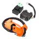 thumbnail image 2 of Ignition Coil Rectifier Solenoid Relay Spark Plug 6-Pin AC CDI Kit Fit for GY6 50cc 150cc 125cc Racing ATV Scooter, 2 of 5