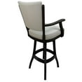 thumbnail image 2 of Classic Solid Wood Swivel Counter 26" Bar Stool with Arms, 2 of 2