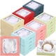 thumbnail image 1 of Caja de regalo para joyas Yeaqee, 48 unidades, cartón con tapa transparente, 9 x 9 x 2 cm, 1 of 7