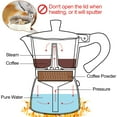 thumbnail image 5 of Espresso Maker, Coffee Percolator, Turkish Coffee Maker 6 Cup, Cream Color Coffee Maker Camping Coffee Pot Manual, 5 of 5