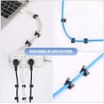 thumbnail image 3 of 150 Pieces Cable Clips Wire Management Clips Self Adhesive Cable Clips Cable Management Clips for Car, Office and Home, 3 of 7