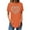 Orange, variant on yillto Women's Oversized Shirts Short Sleeve Crewneck Sequin Heart Graphic Loose Causal Summer Tops