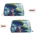 thumbnail image 3 of Rateoe Fantasy Treehouse Planet Scene for Travel Makeup Bag,Large Capacity Cosmetic Bags for Women,Waterproof Portable Pouch Open Flat Toiletry Bag Make up Organizer, 3 of 8