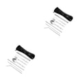 thumbnail image 1 of Juego de cubiertos antideslizantes Cateissary de acero inoxidable plegable para almuerzo 2piezas Negro, 1 of 6