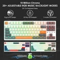 thumbnail image 4 of Attack Shark Gaming Keyboard 2.4G/BT5.0/USB-C Cable,Hot-swap Tactile Switch,RGB,3000mAh for PC, 4 of 8