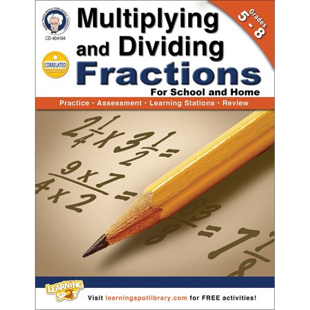 Assorted Publishers Mark Twain Multiplying and Dividing Fractions Workbook 404184