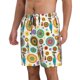 thumbnail image 2 of Balery Beautiful African Womens Traje de Baño Estilo Hawaiano para Hombre, Shorts de Secado Rápido con Bolsillos-Small, 2 of 6