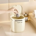 thumbnail image 4 of Fufafayo under $5 Plastic Mini Trash Can with Lid,Small Desktop Waste Bin for Bathroom, Office, Kitchen, Countertop Wastebasket for Counter, Vanity, Coffee Table, 4 of 8