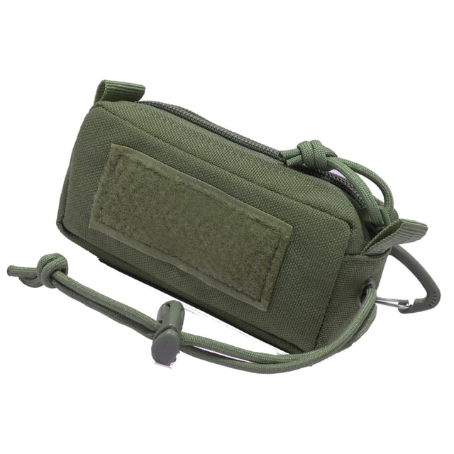 Paquete de riñonera compacta Cierre de cremallera Multifuncional 1000D Accesorios de nailon Gear Utility Gadget Pouch Key Holder para teléfono de Verde Sunnimix titular de la llave