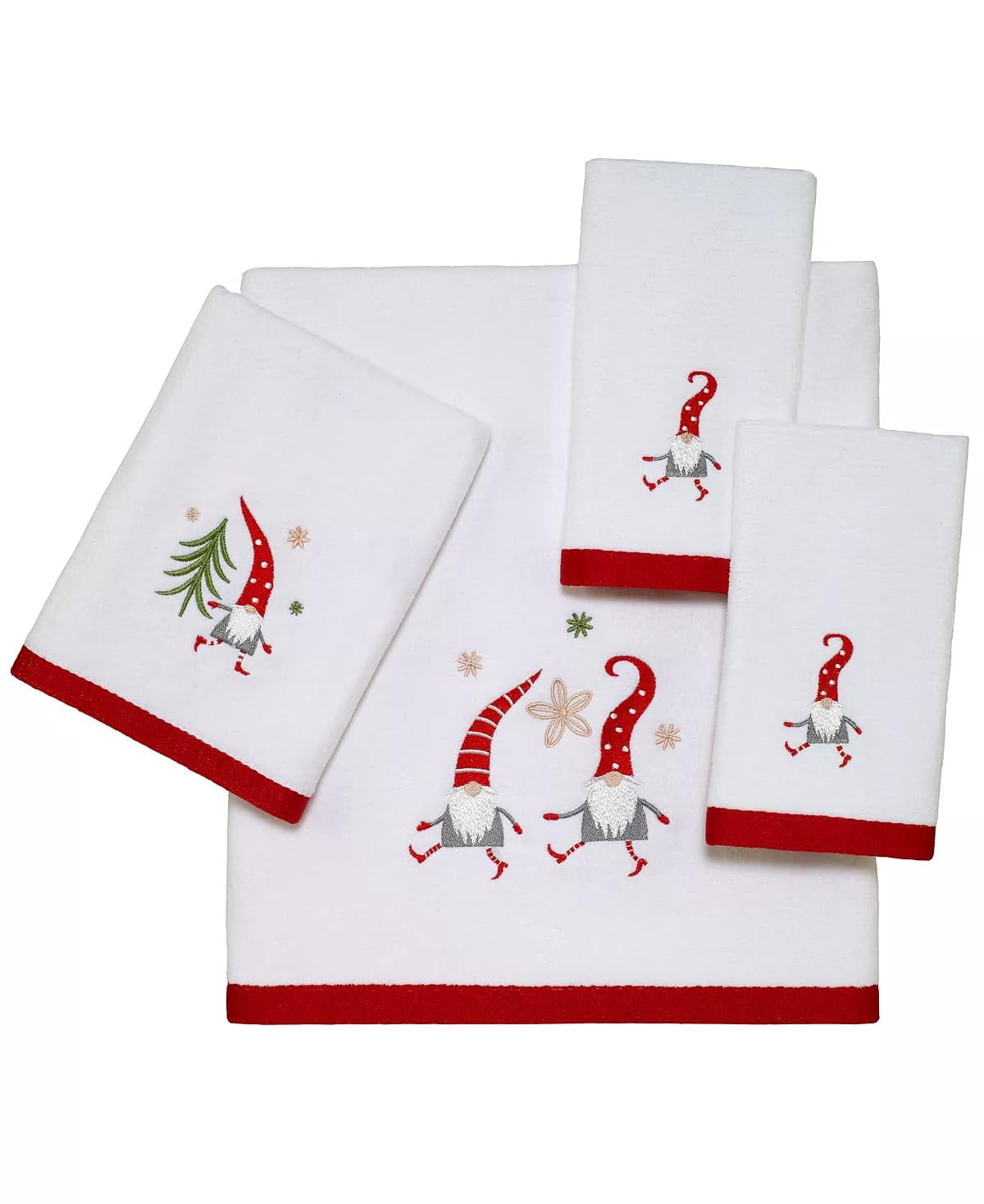 Avanti Holiday Gnome Walk Bath Towel.
