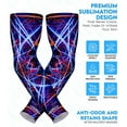 thumbnail image 4 of Exxact Sports Compression Arm Sleeves for Men & Women, 1 Pair Performance Sleeves for Baseball, Football, Youth & Adult Sizes - (Lazer, YS), 4 of 7