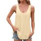 thumbnail image 3 of Camiseta sin mangas para mujer con ojales bordados, cuello redondo, camisetas sin mangas, ajuste holgado, camisas sin mangas de verano, blusa informal fluida, 3 of 5