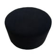 thumbnail image 3 of DOLITY Ottoman slipcover with non-slip elastic bottom, stretch decoration, solid color, Black, 3 of 9