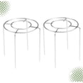 thumbnail image 3 of Minkissy Baking Material Rack For Air Circulation Chef Use 2Pcs Silver, 3 of 7