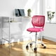 thumbnail image 3 of Silla giratoria de estudio FurnitureR ajustable en altura Rosa CARNATION, 3 of 6