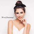 thumbnail image 2 of 6 Pcs Scrunchies pour Cheveux pour Femmes Attaches pour Cheveux en Satin Corde à Cheveux Nœud Scrunchies Porte-Queue de Cheval, 2 of 6