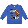 thumbnail image 2 of Inktastic Little Sister and Biggest Fan Football Player Toddler Sweatshirt, 2 of 4
