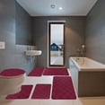 thumbnail image 1 of Fwttom Foam Bath Mat 6 Set Whole Room Bathroom Rugs for 6 PCS Toilet Mats Universal Soft Comfortable Water Absorption Non Slip Thick Machine Washable Easy Dry, 1 of 8