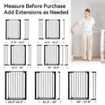 thumbnail image 5 of Baby Gate, 36'' Extra Tall 29.5-48.8'' Wide Toddler Gates for Doorway Stairs, 5 of 13