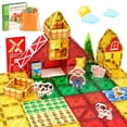 thumbnail image 1 of Juguetes magnéticos con 3 nutrias, 37 unidades, para niños pequeños, 1 of 7