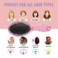 thumbnail image 7 of Pink Breast Cancer Ribbon Floral Pattern Hair Brush,Girls Detangling Hair Brush,Glide Through Tangles with Ease for Wet & Dry Hair,8.8"X2.8", 7 of 7