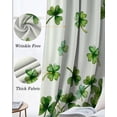 thumbnail image 6 of St. Patrick's Day Blackout Curtains 54 Inch Length 2 Panels Set for Living Room Bedroom, Spring Green Botanical Lucky Clovers Room Darkening Window Curtains Thermal Black Out Curtain 52"x54", 6 of 8