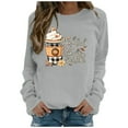 thumbnail image 2 of Funny Pumpkin Thanksgiving Sweatshirts for Women Plus Sizes,Christmas Sweatshirts for Women Long Sleeve Graphic Crewneck Sweatshirts ,Thankful Pumpkin Season Letter Print Pullover Workout Tops, 2 of 5