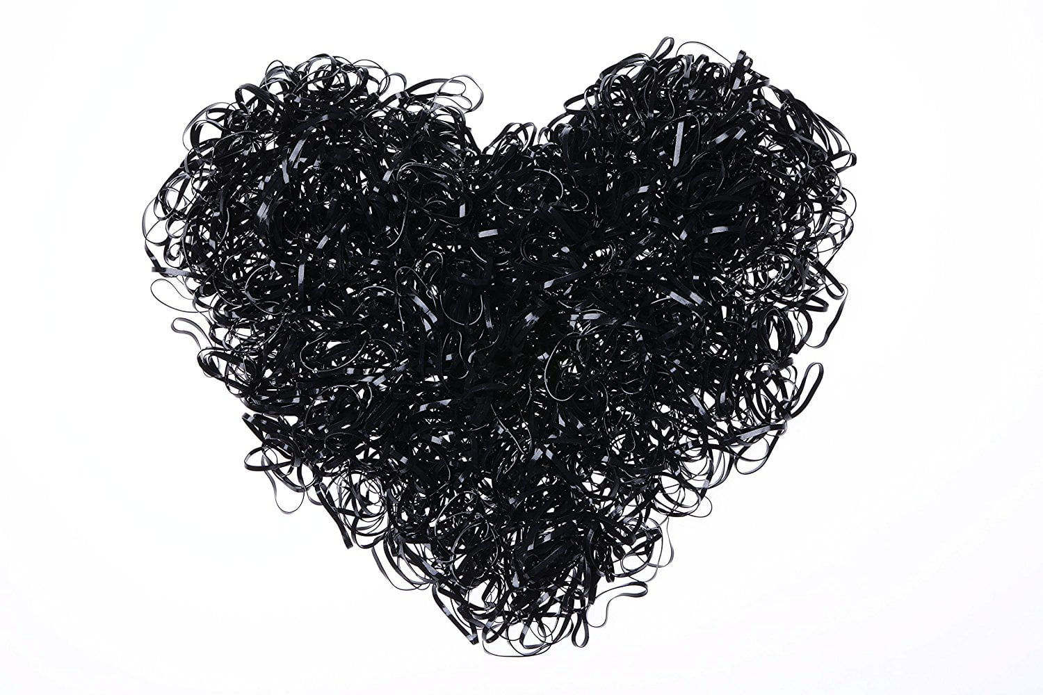 2000 PCS Black,Rubber Bands, Elastic Braiding Band, Hair Ties for Toddlers, Children, Girls