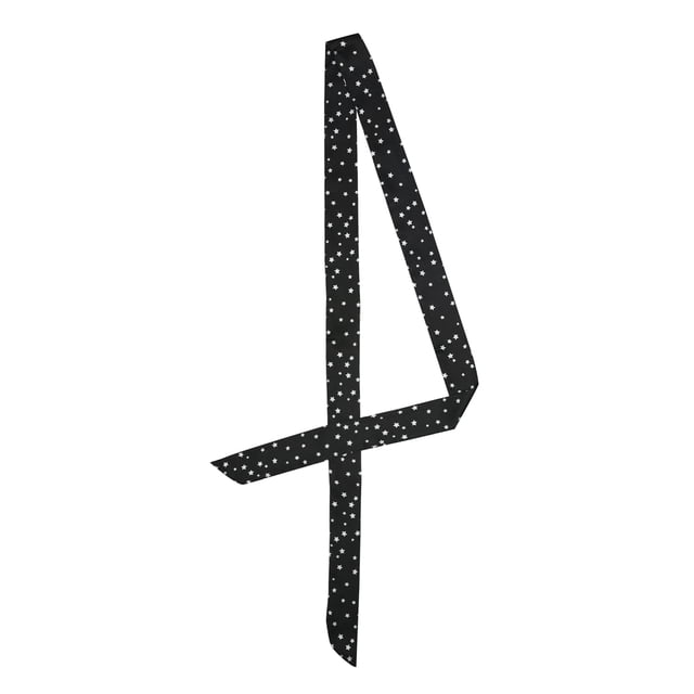 INSPIRE CHIC Women's Star Print Skinny Scarf Neck Scarves Neckerchief Hair Wrap Black