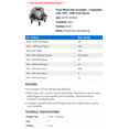 thumbnail image 2 of Front Wheel Hub Assembly - Compatible with 1996 - 2007 Ford Taurus 1997 1998 1999 2000 2001 2002 2003 2004 2005 2006, 2 of 2