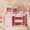 Pink, variant on Lofka Pink Princess Kids Vanity Set with LED Lights & Stool | Makeup Dressing Table with Shatterproof Mirror, Storage Shelves & Cabinet | ASTM/CPSIA Safe for Girls 3+