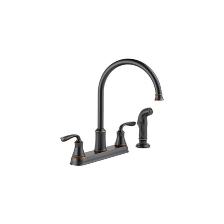 Delta Lorain Two Handle Kitchen Faucet With Matching Side