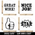 thumbnail image 2 of Teacher School Student Motivate Encourage Improve Rubber Stamp Set for Scrapbooking Crafting Stamping - Mini 1/2 Inch, 2 of 7