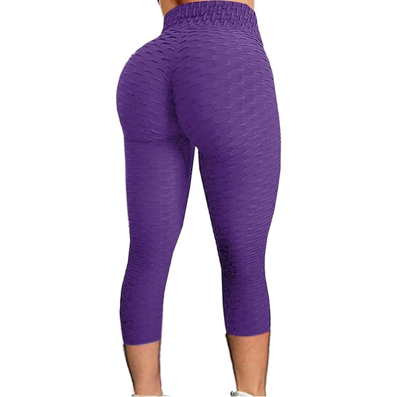 Aoochasliy Clothes Womens Pants Fashion Women's Bubble Hip Lifting Exercise Fitness Running High Waist Yoga Pants for Home Casual Work Play