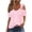 Pink, variant on WIZUTIZ Womens Tops Cold Shoulder V-Neck Short Sleeve Tops Hollow Eyelet Embroidery off Shoulder Metals Blouse Breathable Sexy T Shirts Elegant Tunics Tees up to 60% Off Blue XXXL