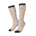 thumbnail image 2 of Fotbe Rainbow Flowers print Women's Men's Novelty Crew Socks Cotton Socks Knee High Socks for Walking,Running,Nurses,Pregnancy, 2 of 9
