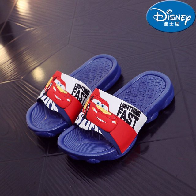 Zapatillas de otoño de dibujos animados de Disney para niños, ropa exterior, chanclas antideslizantes para playa y baño para niñas, zapatos Frozen 220, plantilla de 21CM Gao Jinjia LED