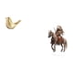 thumbnail image 5 of Figura moderna de pájaro dorado y caballero, estatua de animal acrílico, escultura decorativa única para el hogar, escritorio, oficina, sala de estar,, 5 of 8