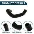 thumbnail image 4 of Manguera del radiador Unique Bargains No. 92402JK20A para Infiniti Q50 2015-2018 Tubo de agua caliente de goma negro 1 Pc, 4 of 6