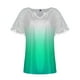 thumbnail image 4 of Mujeres Tops Casual verano encaje manga corta Split cuello túnica impresa camisetas camisetas Tops OAVQHLG3B Store lin121212, 4 of 4