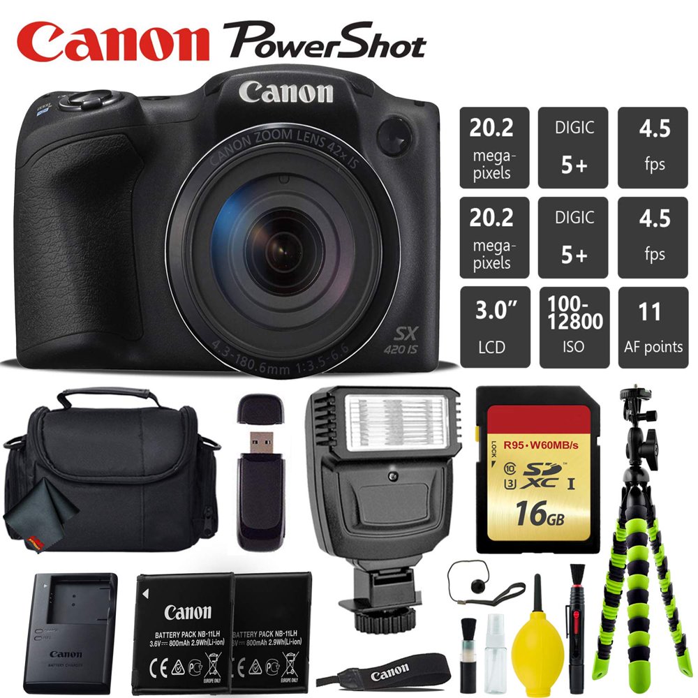 Canon is Digital Point and Shoot 20MP Camera + Extra Battery + Digital