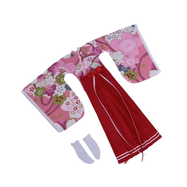 Ropa de muñeca con kimono tradicional japonés, figura de acción femenina a escala 1/6 Estilo F