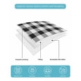 thumbnail image 5 of Black and White Plaid Queen Size Down Alternative Comforter, Lightweight Comforter Quilt Bedding Set with Pillow Shams Farmhouse Checkered Buffalo All Seasons Bed Comforter Duvet Insert 90"x96", 5 of 7