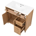 thumbnail image 5 of Christopher Knight Home 36" Bathroom Vanity with Sink, Drawers and Soft-Close Doors, Natural Wood, 5 of 16