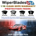 thumbnail image 2 of 2020 Ferrari 488 Pista Beam Wiper Blades Wipers w/1yr Warranty (Set of 2), 2 of 5