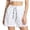 v#5White20, variant on Rggeeun Women'S Shorts Solid Color Elastic Waist Front Seam Wide Leg Relaxed Fit Pleated With Adjustable Tie & Side Pockets For Splash Fun Bottoms,White,L