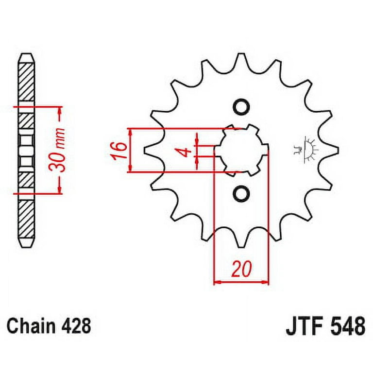 Ttr 125 hotsell front sprocket