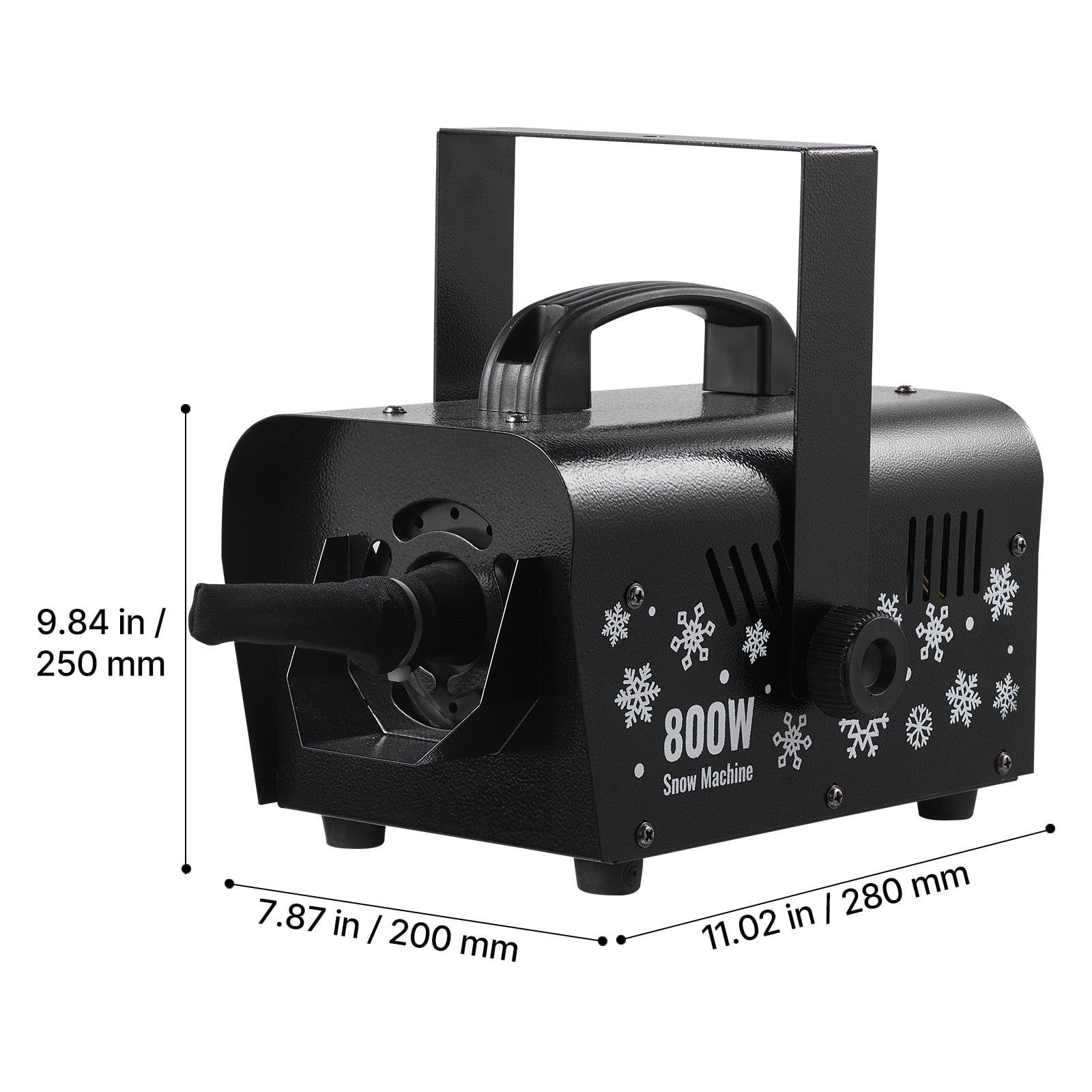 VEVOR Snow Machine, 800W Handheld/Hanging Snow Maker, Portable Wireless Remote Snowmaking machine with 1L Tank & Handle, Outdoor & Indoor Snowflake Maker for Christmas Party Stage Effect